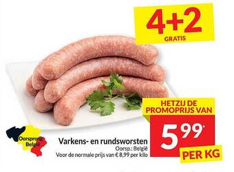 Intermarché Varkens en rundsworsten aanbieding