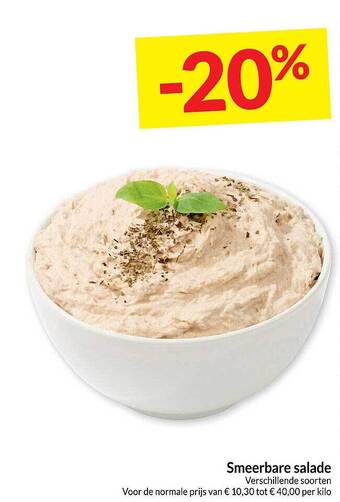 Intermarché Smeerbare salade aanbieding