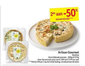 Intermarché Artisan gourmet quiches aanbieding