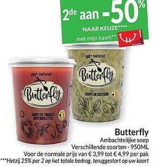 Intermarché Butterfly ambachtelijke soep aanbieding