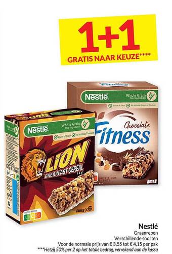 Intermarché Nestlé graanrepen aanbieding