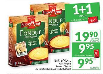Intermarché Entremont kaasfondue aanbieding
