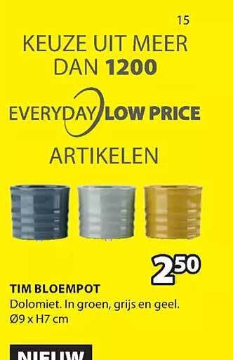 Jysk Tim bloempot aanbieding