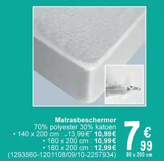 Cora Matrasbeschermer 90 x 200cm aanbieding