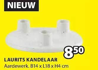 Jysk Laurits kandelaar aanbieding
