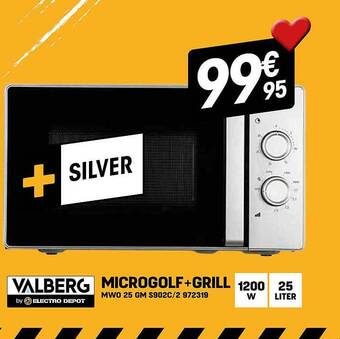 Electro Depot Valberg microgolf+grill aanbieding
