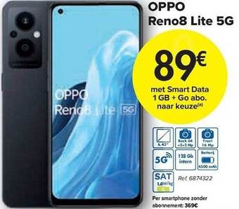 Carrefour Oppo reno8 lite 5g aanbieding