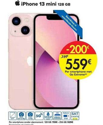 Carrefour Iphone 13 mini 128gb aanbieding