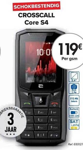 Carrefour Crosscall core s4 aanbieding