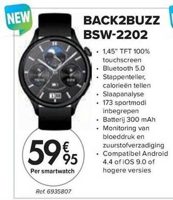 Carrefour Back2buzz smartwatch aanbieding