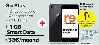 Carrefour Iphone 8 refurbished 64gb aanbieding