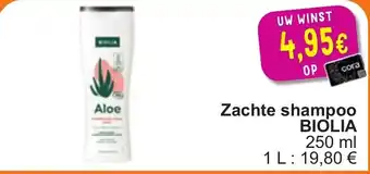 Cora Zachte shampoo biolia 250ml aanbieding