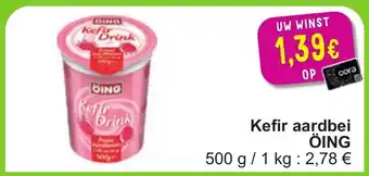 Oing kefir aardbei 500 g