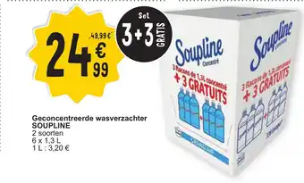 Cora Soupline geconcentreerde wasverzachter 2 soorten 6 x 1,3 L aanbieding