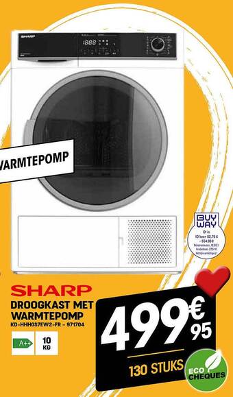 Electro Depot Sharp droogkast met warmtepomp aanbieding