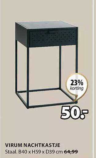 Jysk Virum nachtkastje aanbieding