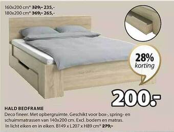 Jysk Hald bedframe aanbieding