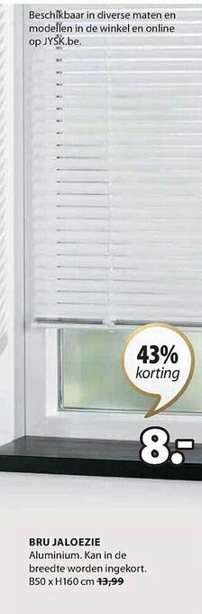 Jysk Bru jaloezie aanbieding