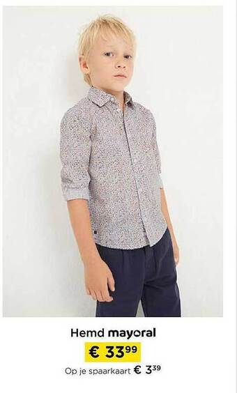 Molecule Hemd mayoral aanbieding