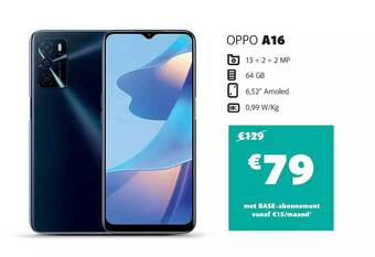 Base Oppo a16 aanbieding