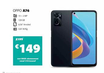 Base Oppo a76 aanbieding
