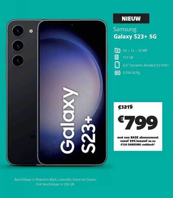 Base Samsung galaxy s23+ 5g aanbieding