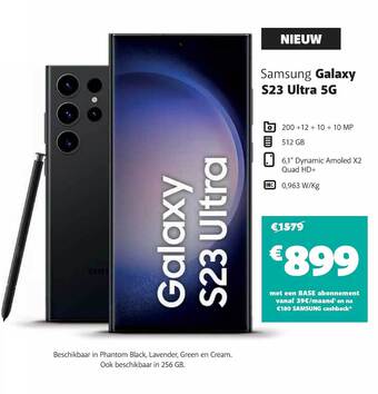 Base Samsung galaxy s23 ultra 5g aanbieding