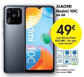 Carrefour Xiaomi redmi 10c 64 gb aanbieding