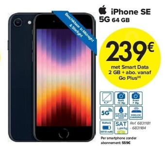 Carrefour Iphone se 5g 64 gb aanbieding