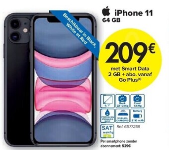 Carrefour Iphone 11 64 gb aanbieding
