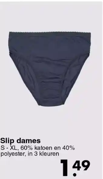 Wibra Slip dames aanbieding