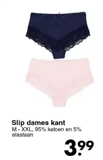 Slip dames kant
