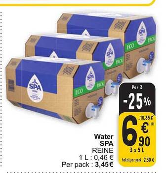 Cora Water spa reine aanbieding