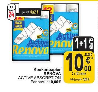 Cora Keukenpapier renova aanbieding