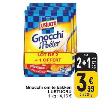 Cora Gnocchi om te bakken lustucru aanbieding
