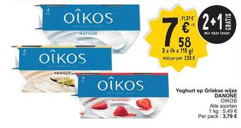Cora Yoghurt op grîekse wijze danone aanbieding