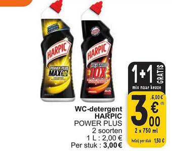Cora Wcdetergent harpic aanbieding