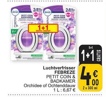 Cora Luchtverfrisser febreze aanbieding