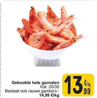 Cora Gekookte hele garnalen aanbieding