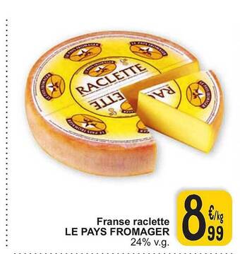 Cora Franse raclette le pays fromager aanbieding