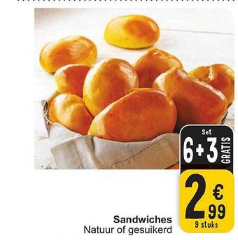 Cora Sandwiches aanbieding