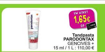 Cora Tandpasta parodontax aanbieding