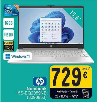 Cora Hp notebook aanbieding