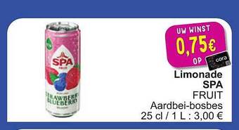 Cora Limonade spa aanbieding