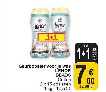 Cora Geurbooster voor je was lenor aanbieding