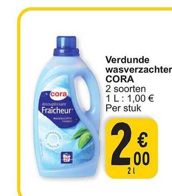 Cora Verdunde wasverzachter aanbieding