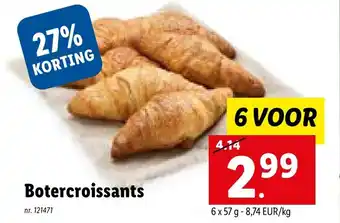 Lidl Botercroissants nr. 121471 6 voor aanbieding