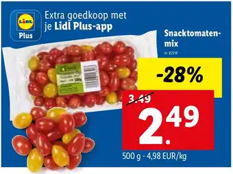 Lidl Snacktomaten mix 500 g nr. 82518 aanbieding