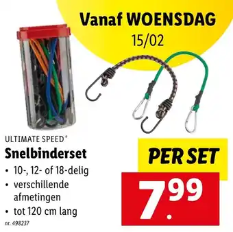 Lidl Ultimate speed snelbinderset tot 120 cm lang per set nr. 498237 aanbieding