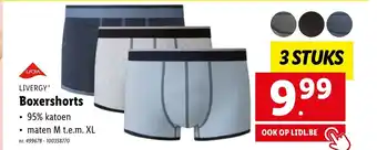 Lidl Livergy boxershorts 3 stuks aanbieding
